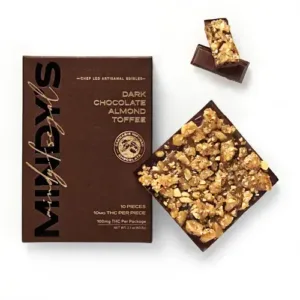 Dark Chocolate Almond Toffee Bar