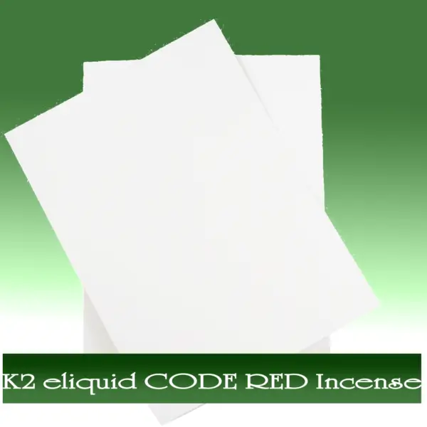 K2 E-liquid Code Red Incense On Paper K2 E-liquid Code Red Incense On Paper