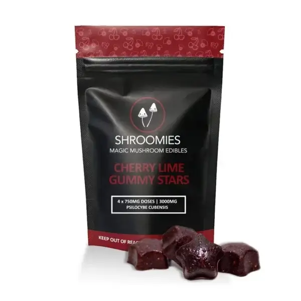 Shroomies Cherry Lime Gummy Stars - 3000MG (1) Shroomies Cherry Lime Gummy Stars - 3000MG