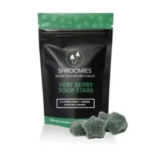 Shroomies Very Berry Sour Stars - 3000MG